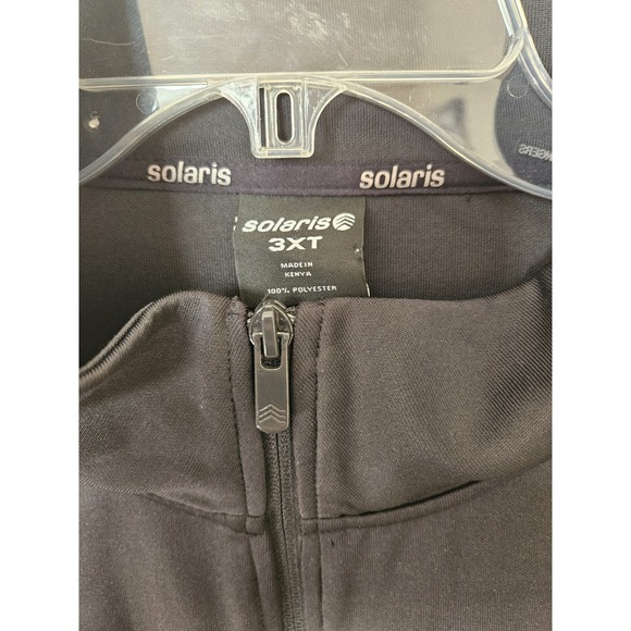 Solaris Men's Heavy Jacket Full Zip Black White Outdoor Casual, 3XT - Picture 2 of 8